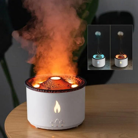 Ultrasonic Essential Oil Diffuser with Flame & Volcano Effect